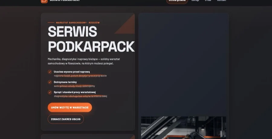 Strona demonstracyjna Serwis Podkarpacki